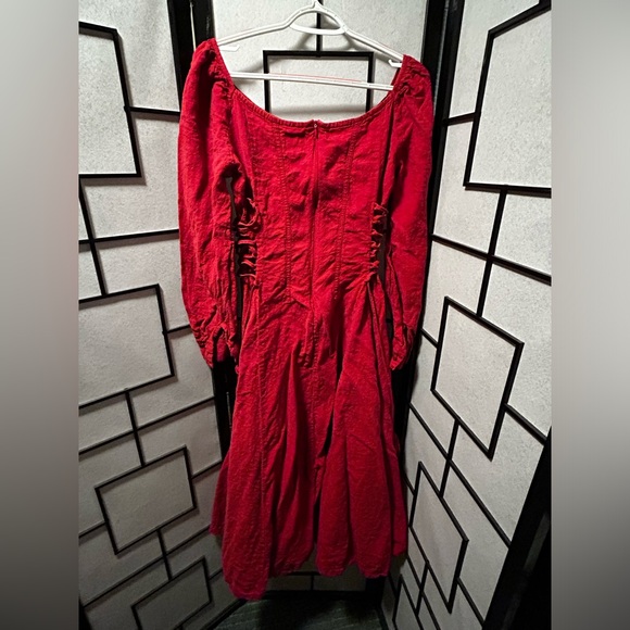 YLANG 15 | MAXI LACE-UP LINEN DRESS - Picture 9 of 9